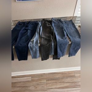 Gap Denim Leggings. 4 pair in one listing, medium blue, indigo & black